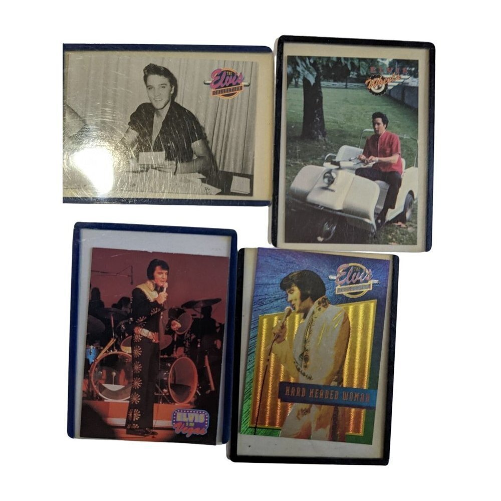 Vintage 1992 Elvis Presley The Elvis colleciton cards set of 4‎ ephemera